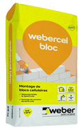 SAC WEBER CEL BLOC 25KG (COLLE P/ BETON CELLULAIRE)